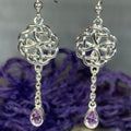 Kate Celtic Knot Earrings in Sterling Silver