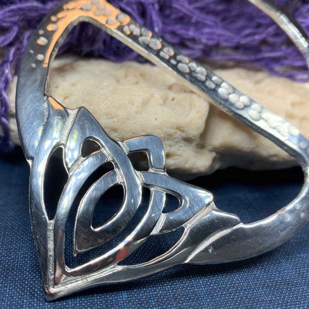Adaira Celtic Knot Scarf Ring - Handmade in Scotland