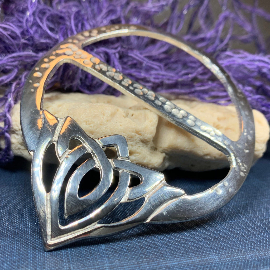 Adaira Celtic Knot Scarf Ring - Handmade in Scotland