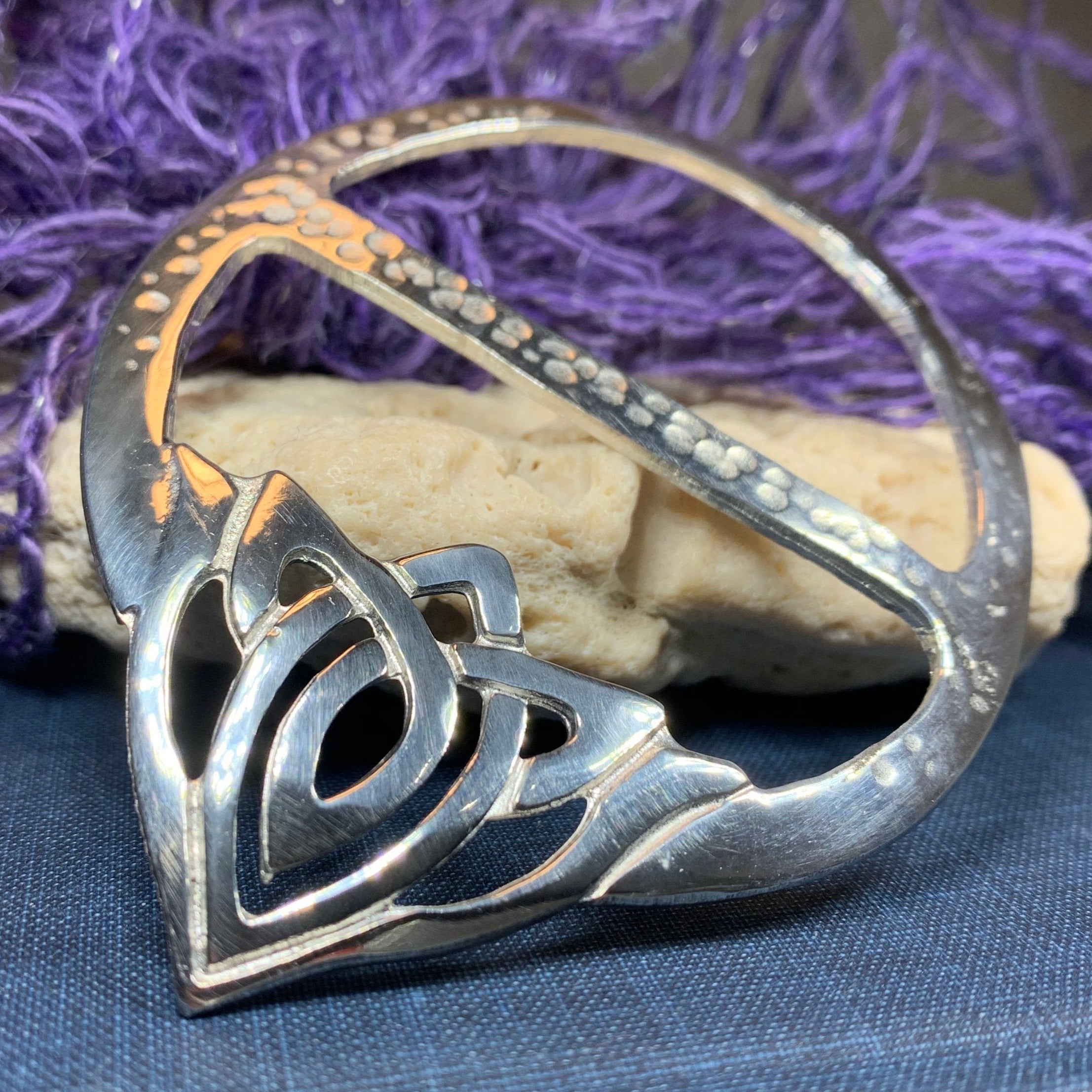Adaira Celtic Knot Scarf Ring - Handmade in Scotland