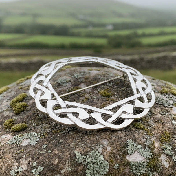 Claire Celtic Knot Brooch - Handmade in Scotland
