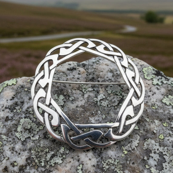 Claire Celtic Knot Brooch - Handmade in Scotland