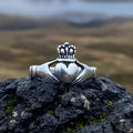 Clara Irish Claddagh Ring in Sterling Silver