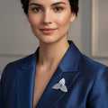 Trinity Knot Crystal Brooch