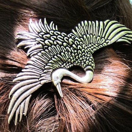 Crane of Happiness Hair Clip for Women