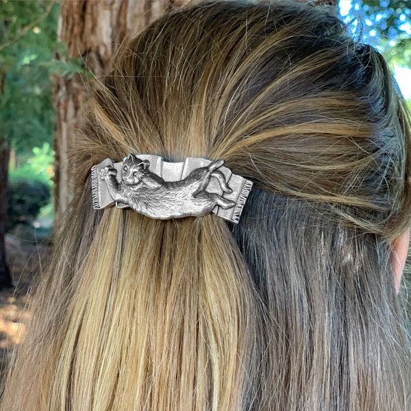 Cuddly Cat Hair Clip for Women