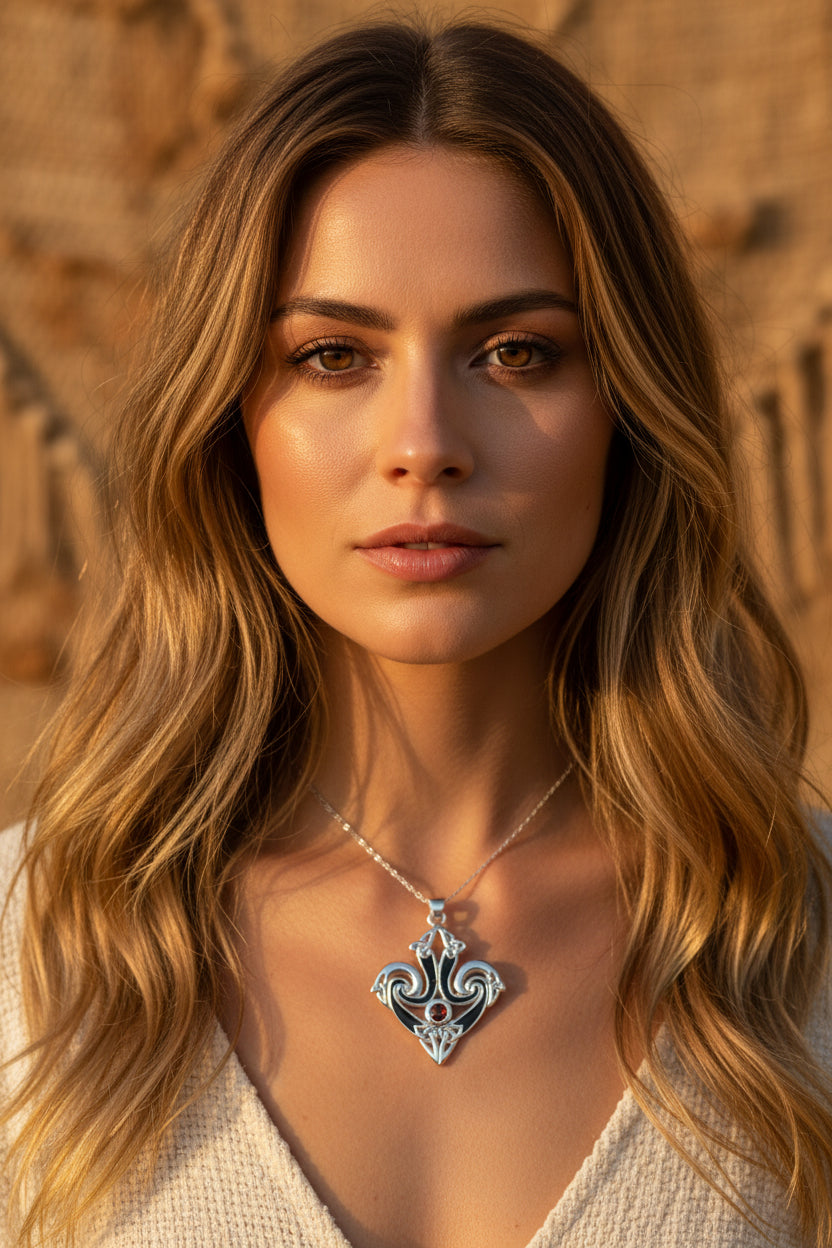 Ove Celtic Trinity Knot Necklace in Sterling Silver