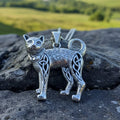 Tabitha Celtic Knot Cat Necklace in Sterling Silver