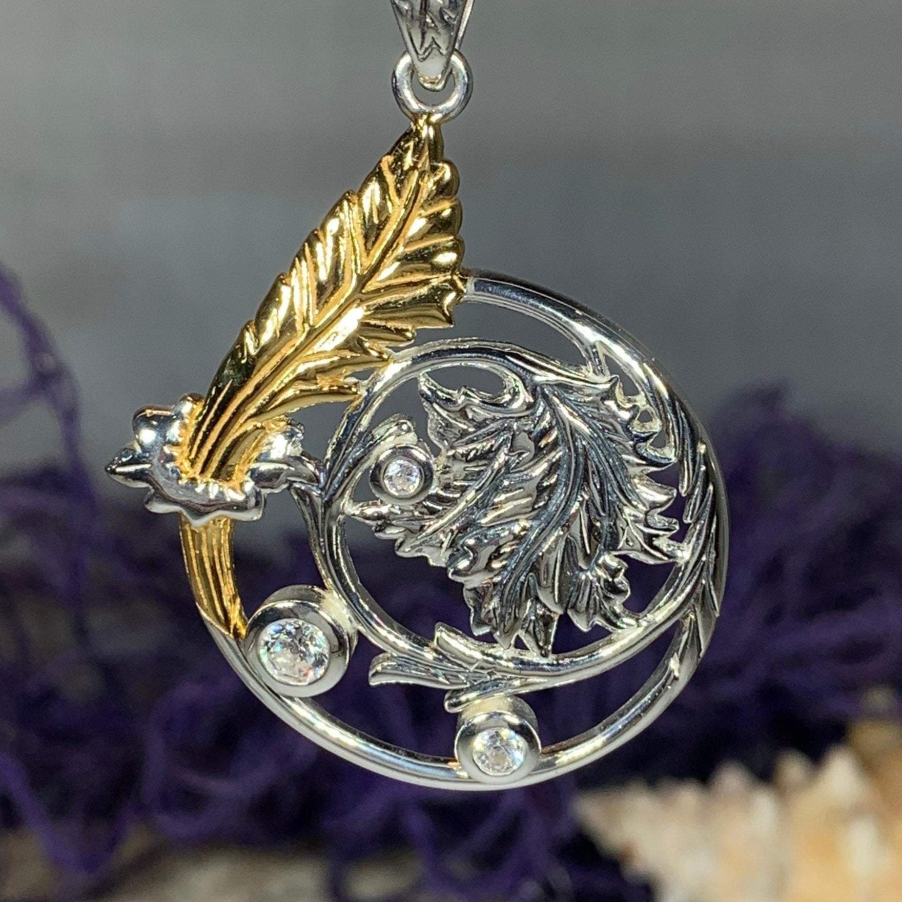 Lady of the Mist Flower Necklace