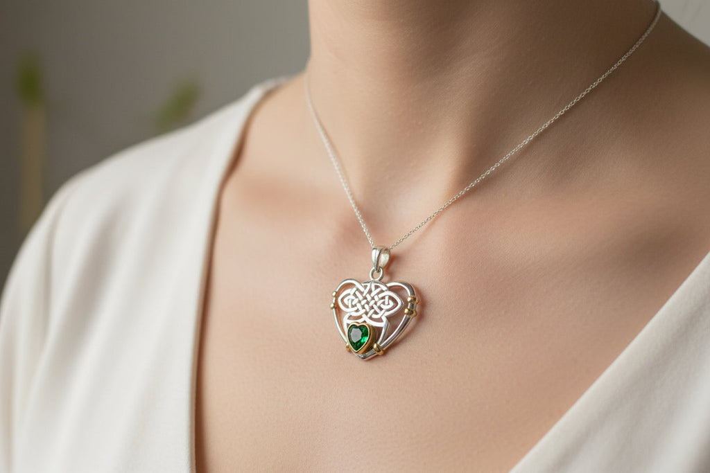 Celtic Embrace Heart Necklace