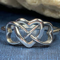 Milis Celtic Heart Ring in Sterling Silver