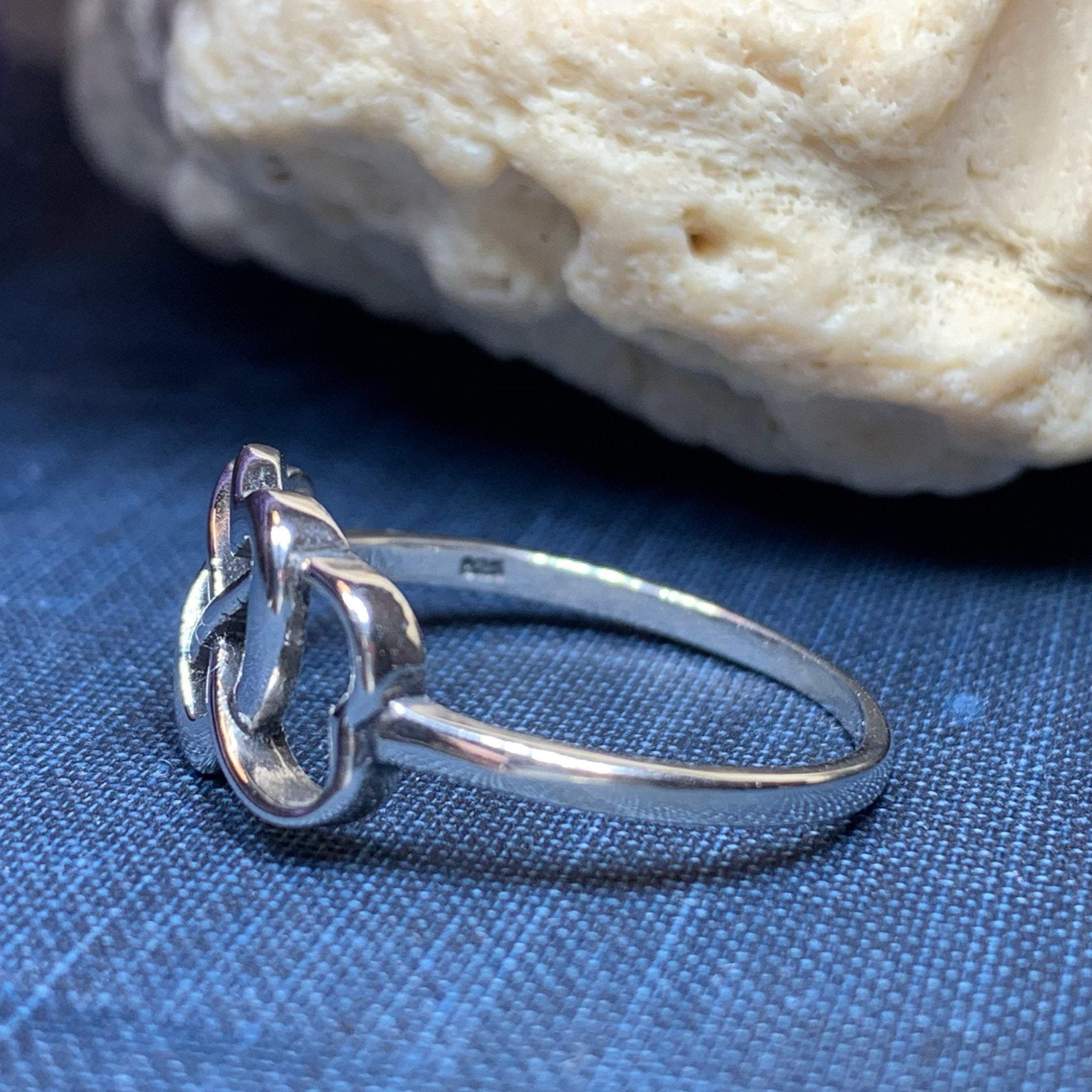 Milis Celtic Heart Ring in Sterling Silver