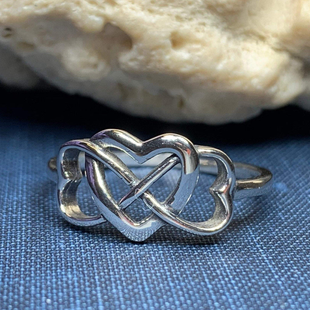 Milis Celtic Heart Ring in Sterling Silver