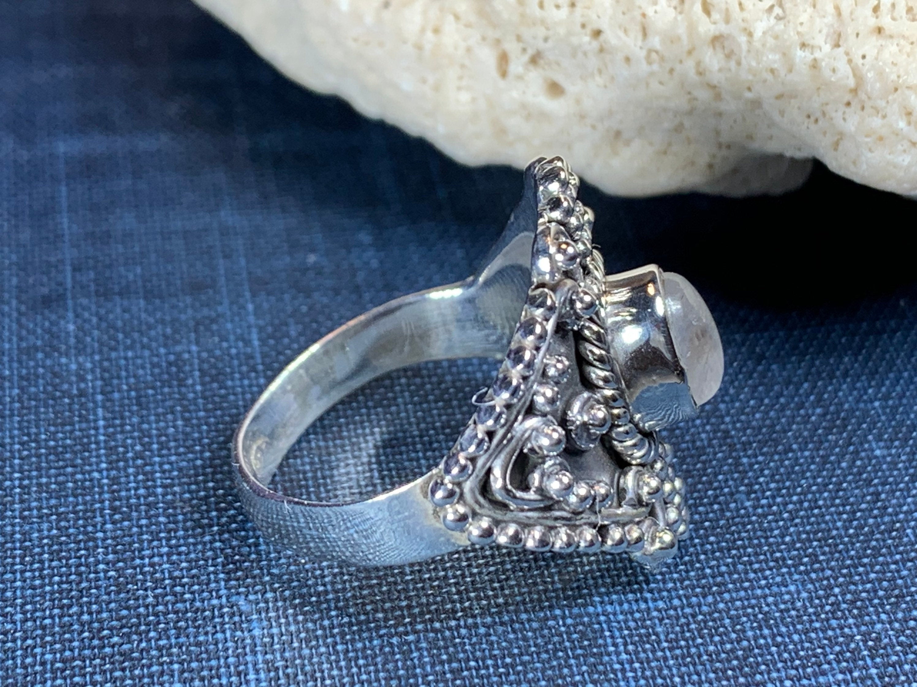 Jannon Celtic Moonstone Ring