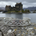 Baroque Pewter Cuff Bracelet - Handmade in Scotland