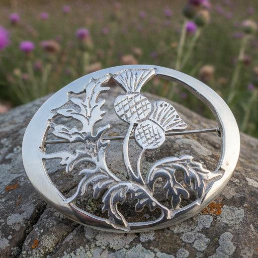 Oban Thistle Brooch - Handmade in Scotland