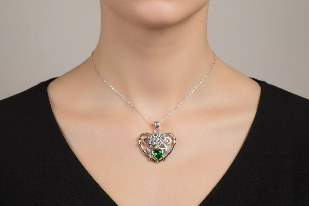 Celtic Embrace Heart Necklace