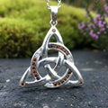 Ombre Celtic Trinity Knot Necklace