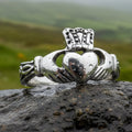 Fossa Irish Claddagh Ring in Sterling Silver
