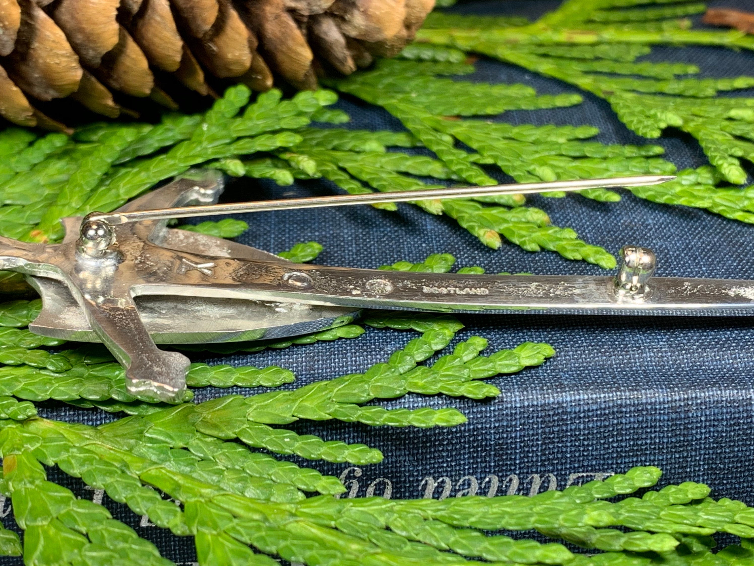 Scottish Saltire Kilt Pin - Handmade in Scotland