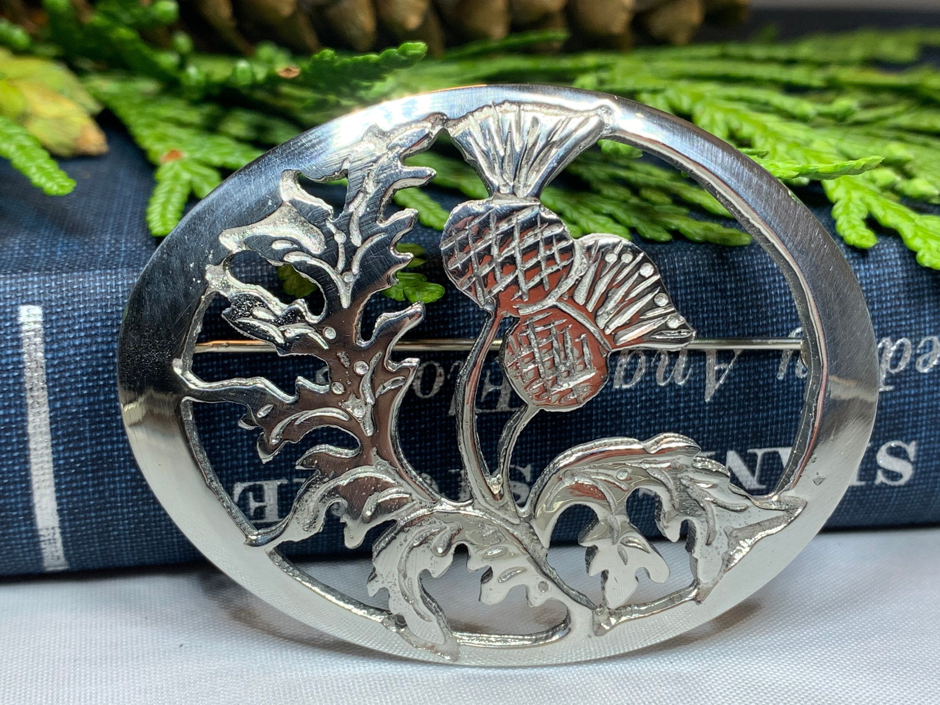 Oban Thistle Brooch - Handmade in Scotland