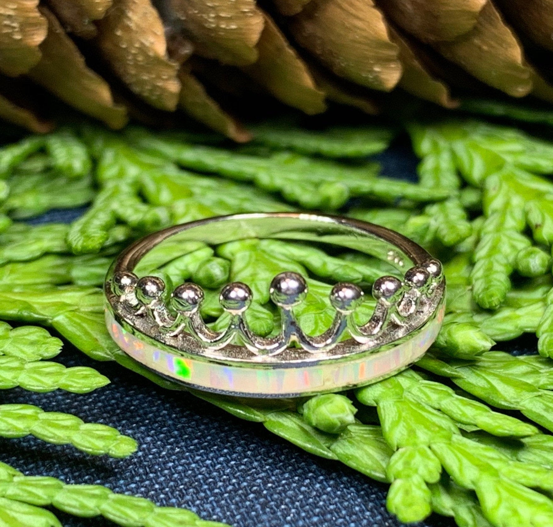Ethney Opal Crown Ring