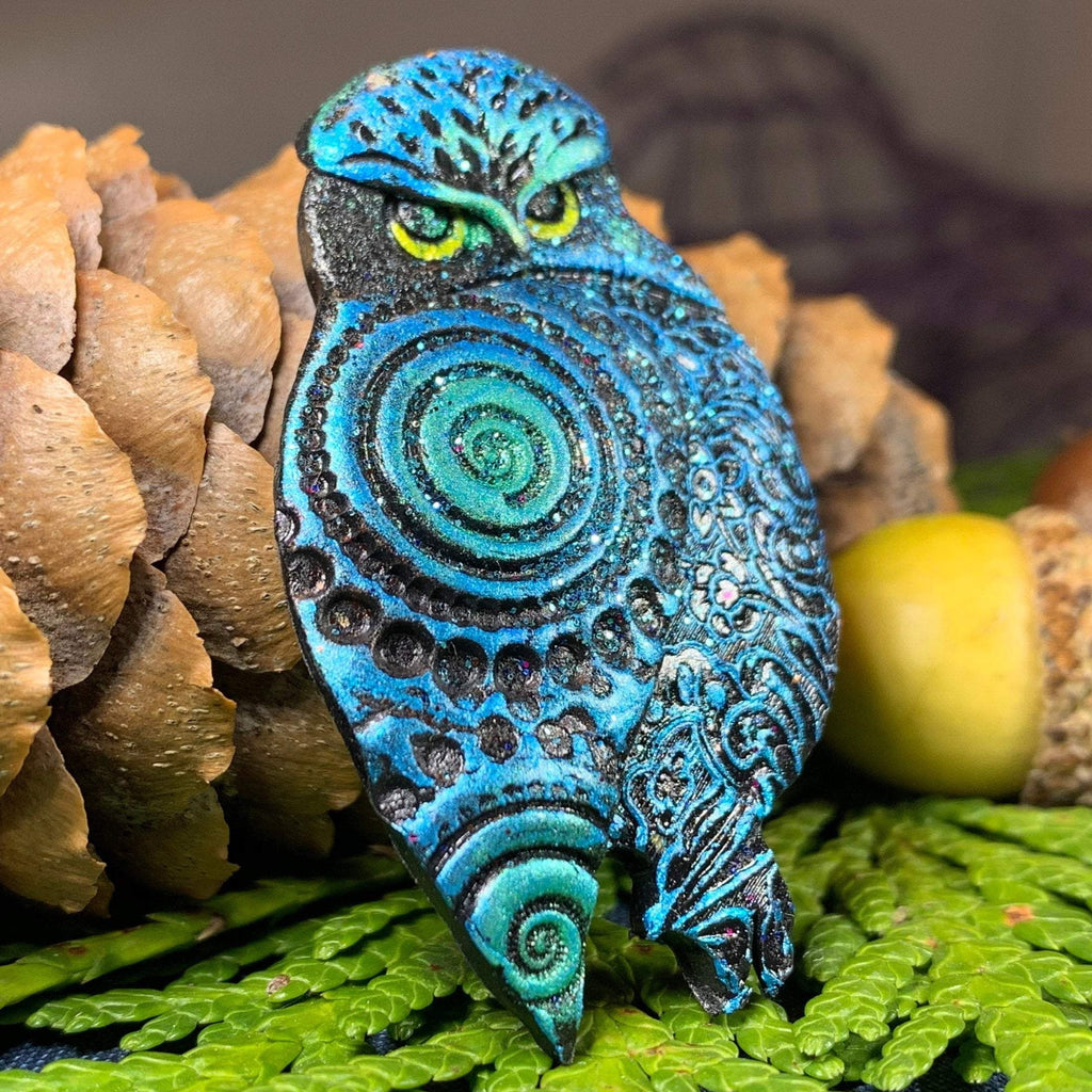 Magical Owl Brooch - Handmade in Scotland