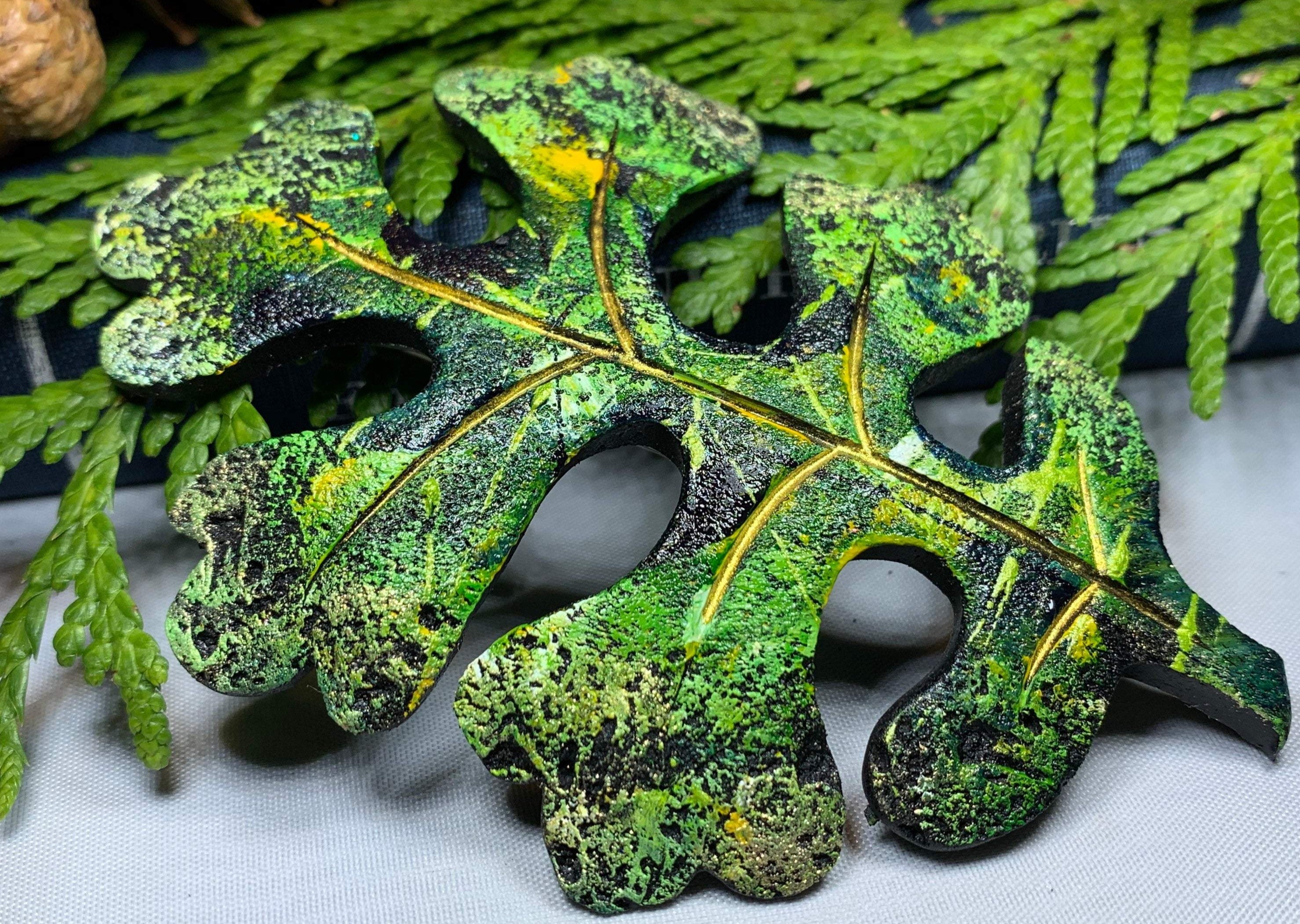 Oak Leaf Pin - Handmade in Scotland