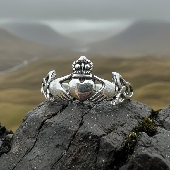 Finnea Irish Claddagh Ring in Sterling Silver