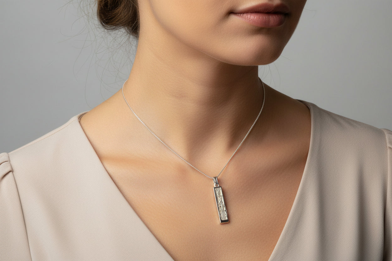 Mairi Triple Thistle Necklace - Handmade in Scotland