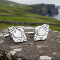 Modern Claddagh Cuff Links for Men