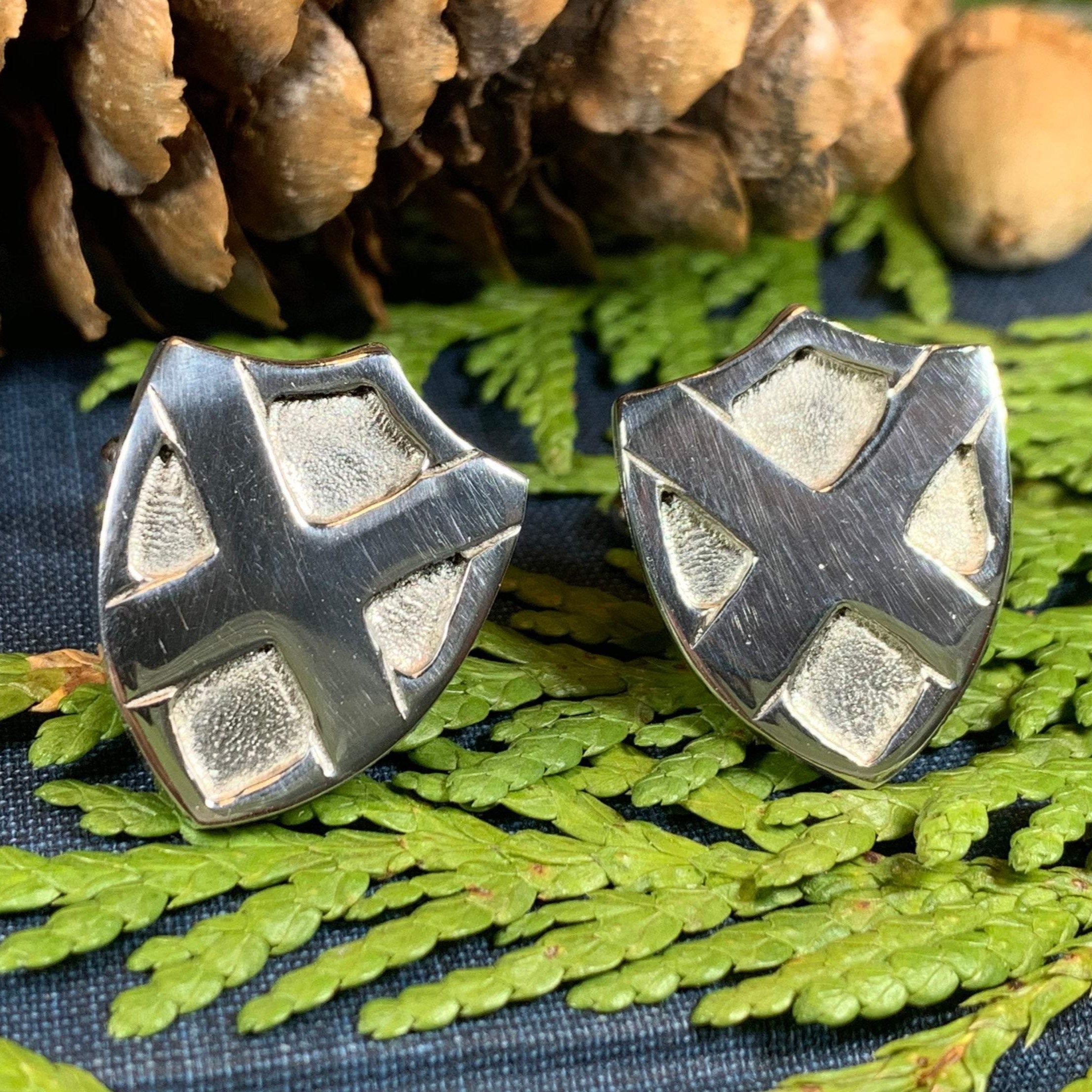 Scotland Flag Cufflinks - Handmade in Scotland