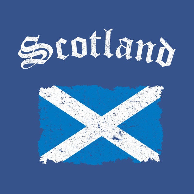 Scotland Flag Cufflinks - Handmade in Scotland