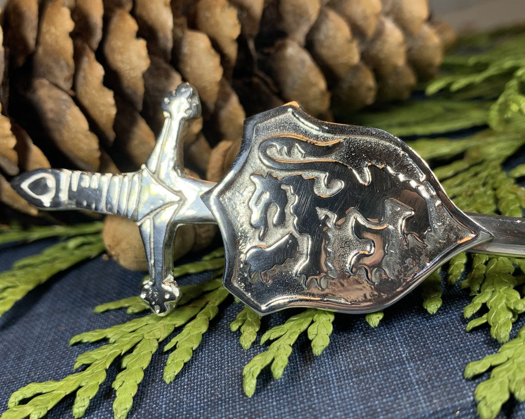 Lion Sword Kilt Pin - Handmade in Scotland