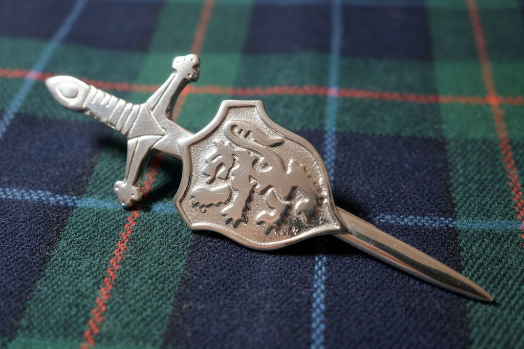 Lion Sword Kilt Pin - Handmade in Scotland
