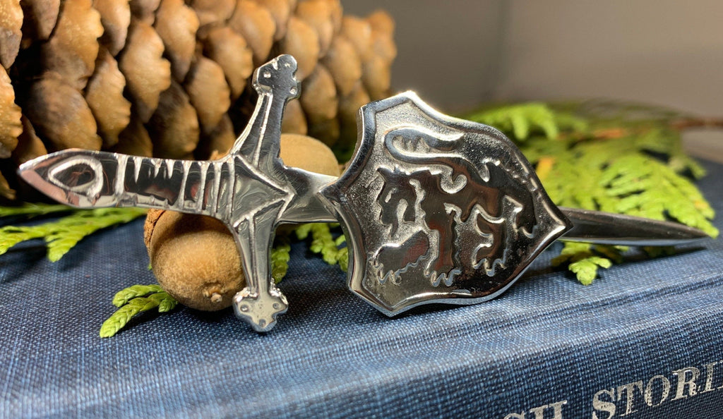 Lion Sword Kilt Pin - Handmade in Scotland