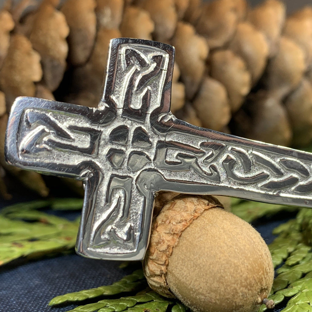 Celtic Cross Kilt Pin - Handmade in Scotland