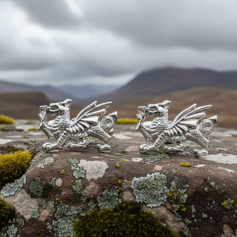 Welsh Dragon Cufflinks for Men
