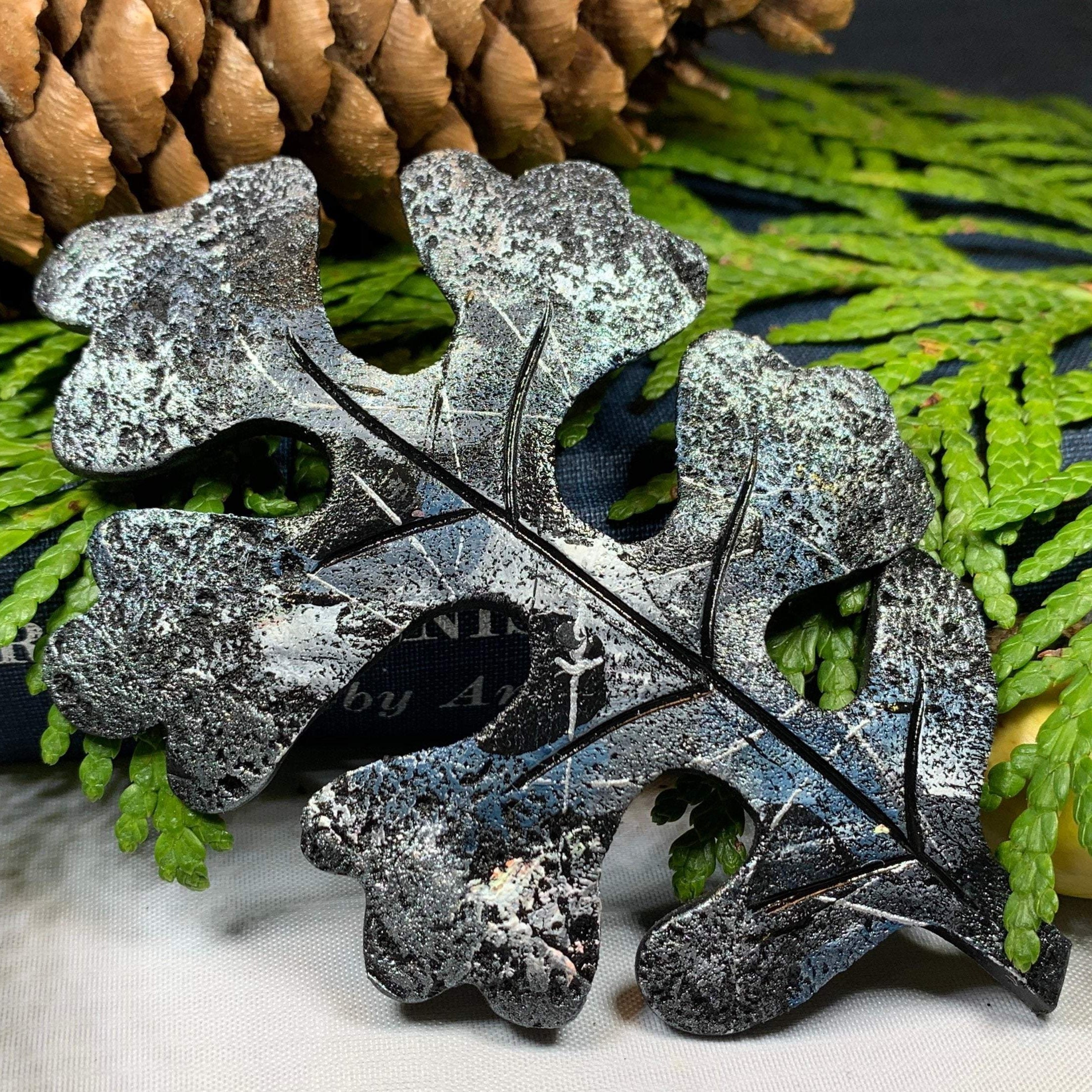 Oak Leaf Pin - Handmade in Scotland