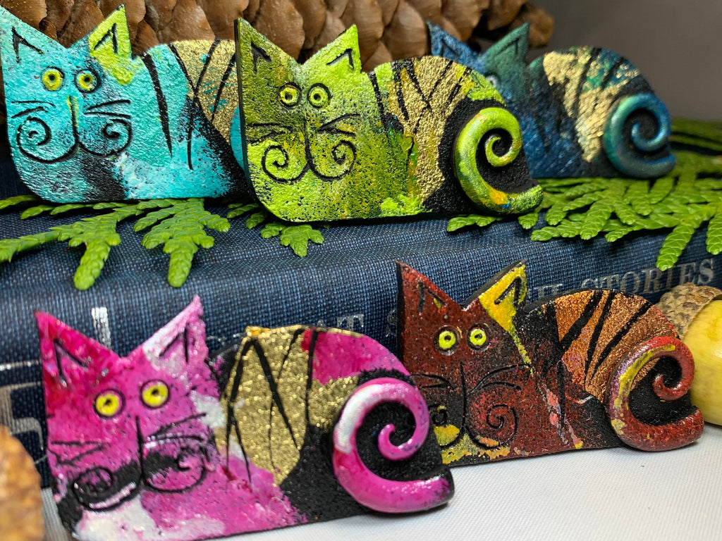 Quirky Cat Brooch