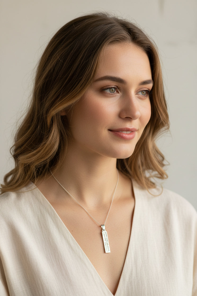 Mairi Triple Thistle Necklace - Handmade in Scotland