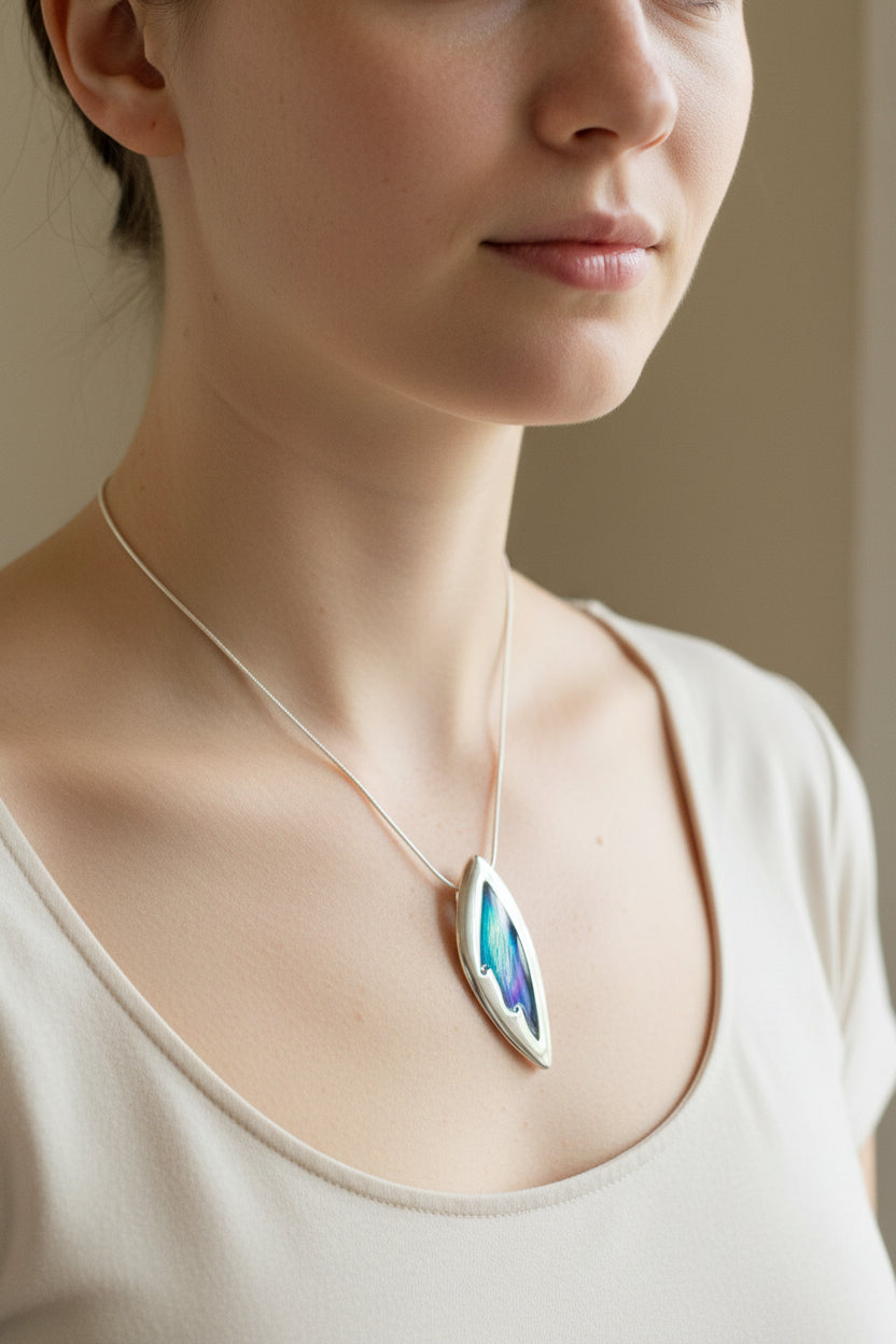 Northern Lights Necklace - Handmade in Scotland