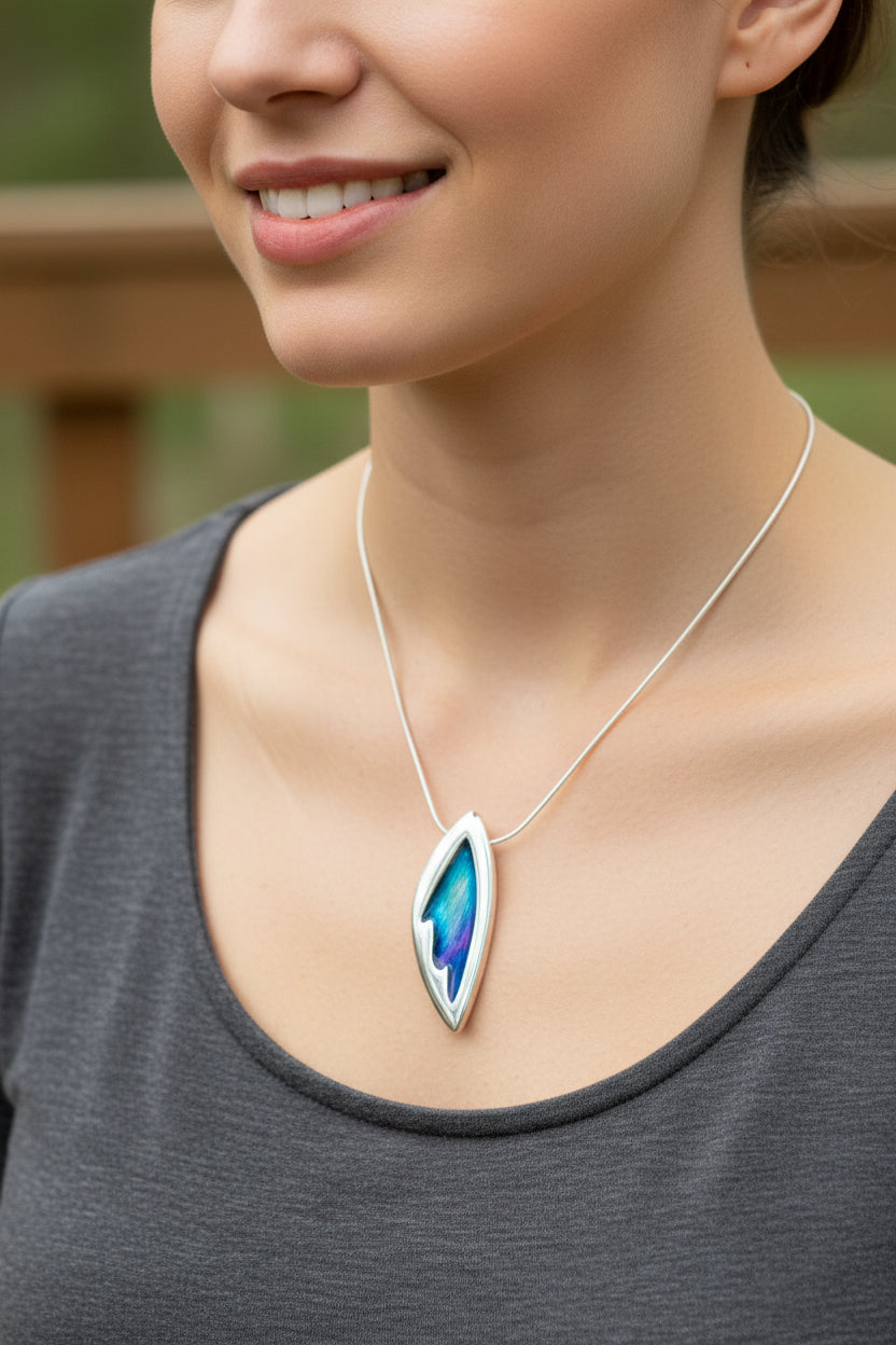 Northern Lights Necklace - Handmade in Scotland