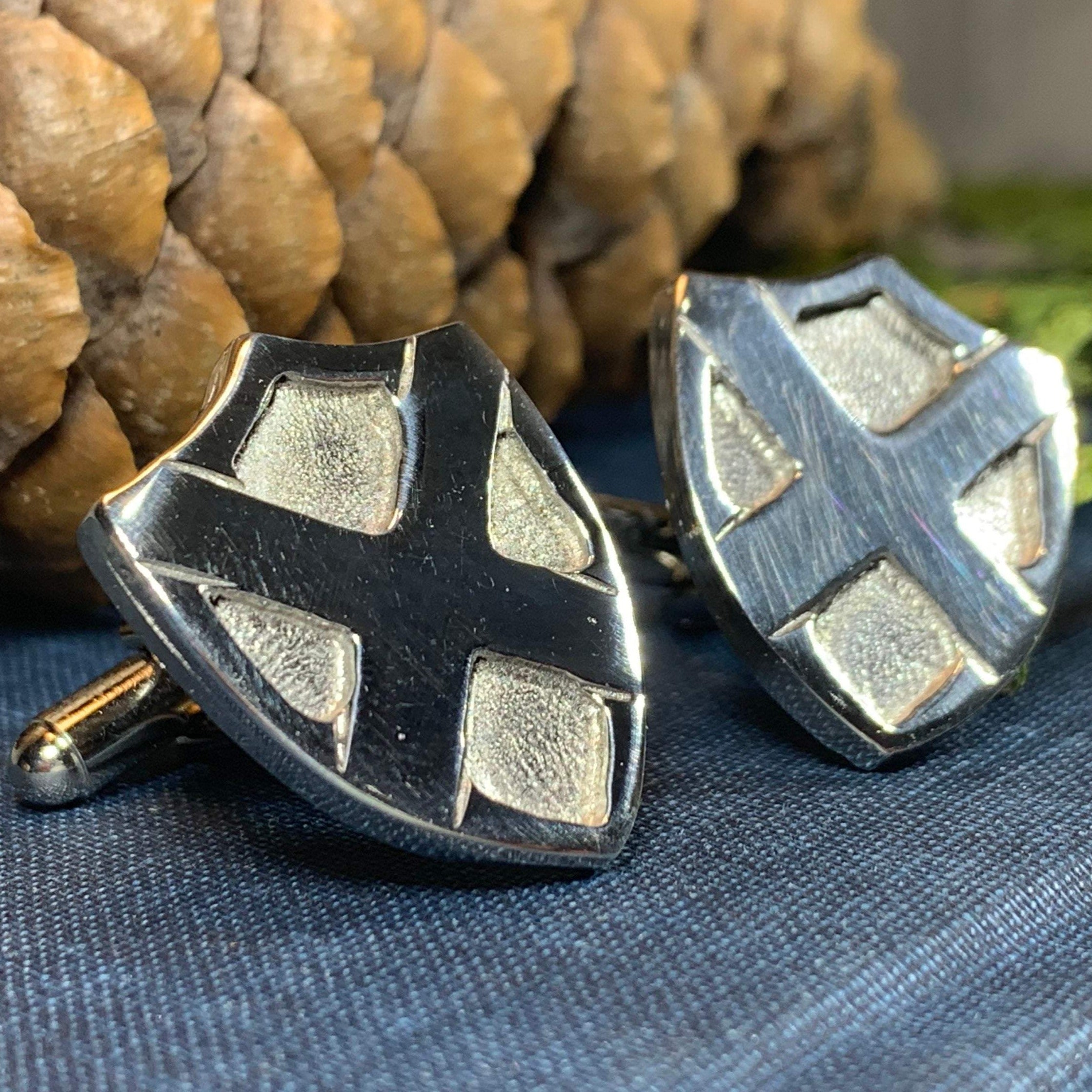 Scotland Flag Cufflinks - Handmade in Scotland