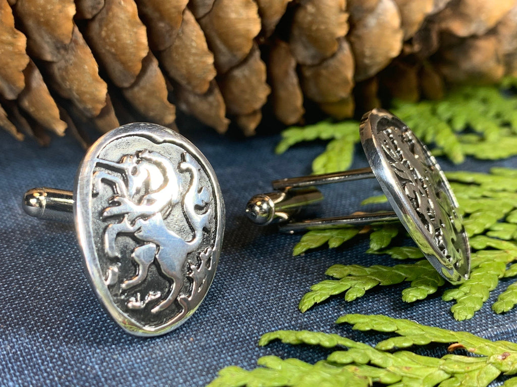Lion & Unicorn of Scotland Cufflinks - Handmade in Scotland