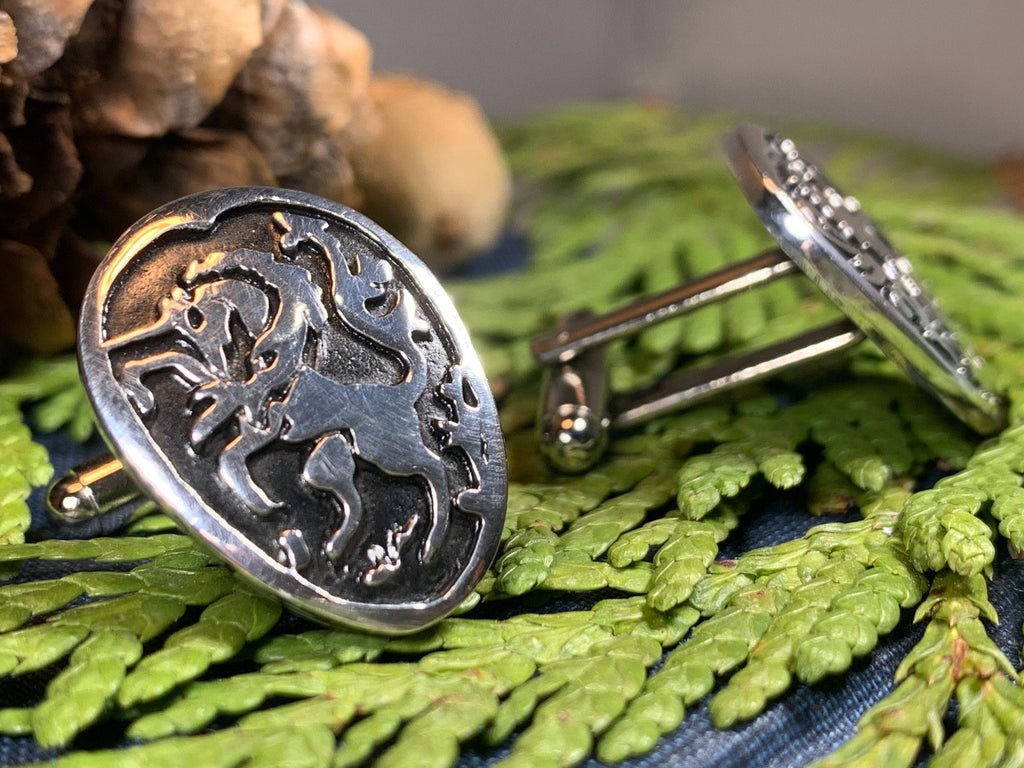 Lion & Unicorn of Scotland Cufflinks - Handmade in Scotland
