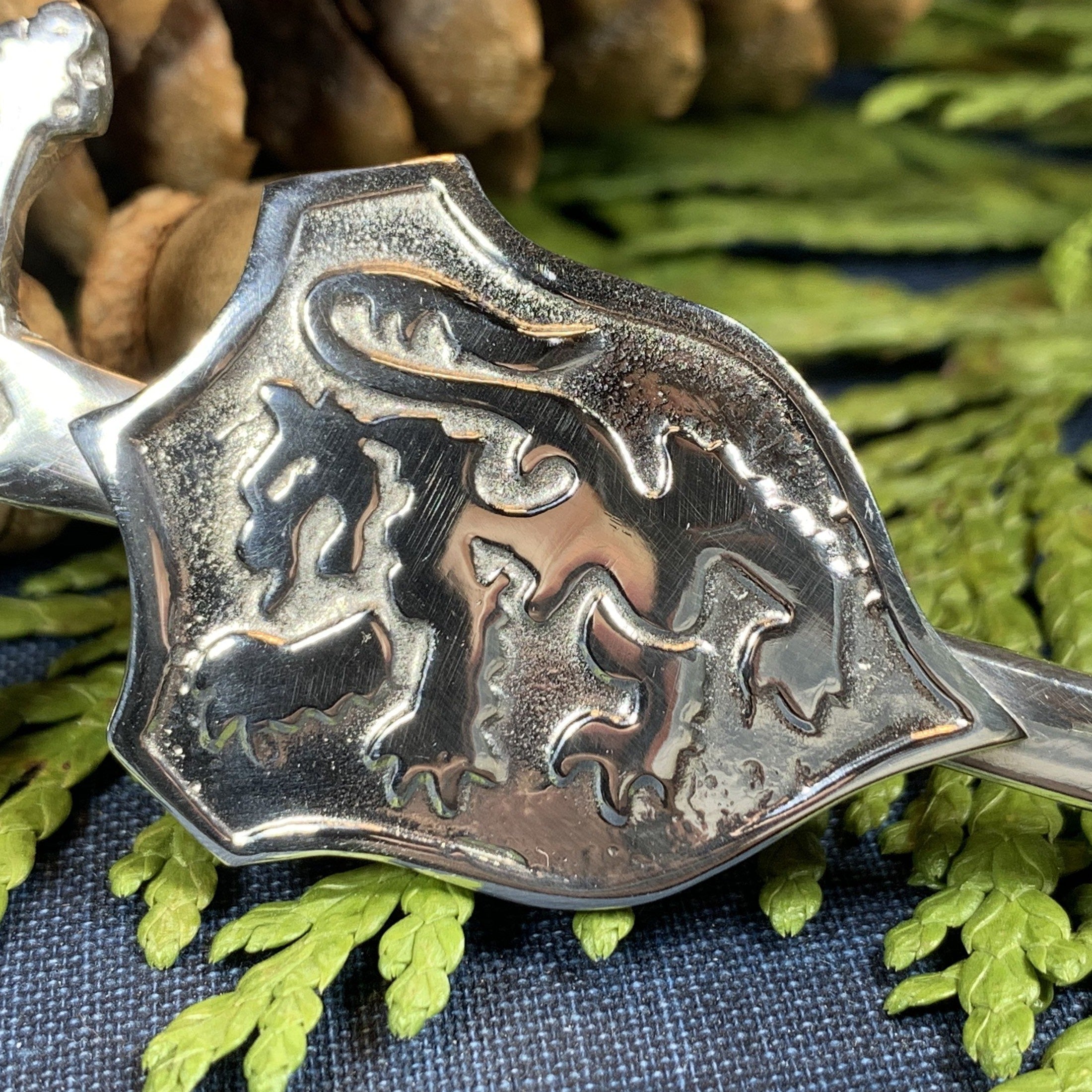 Lion Sword Kilt Pin - Handmade in Scotland