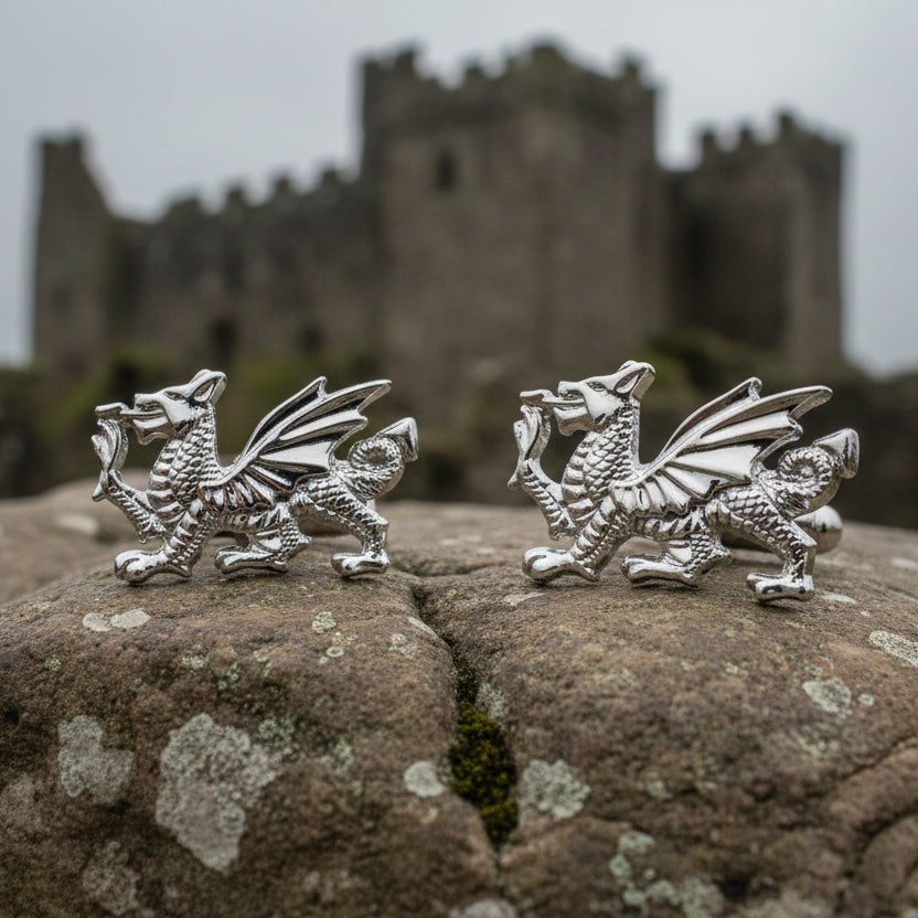 Welsh Dragon Cufflinks for Men