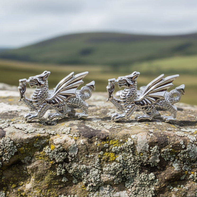 Welsh Dragon Cufflinks for Men