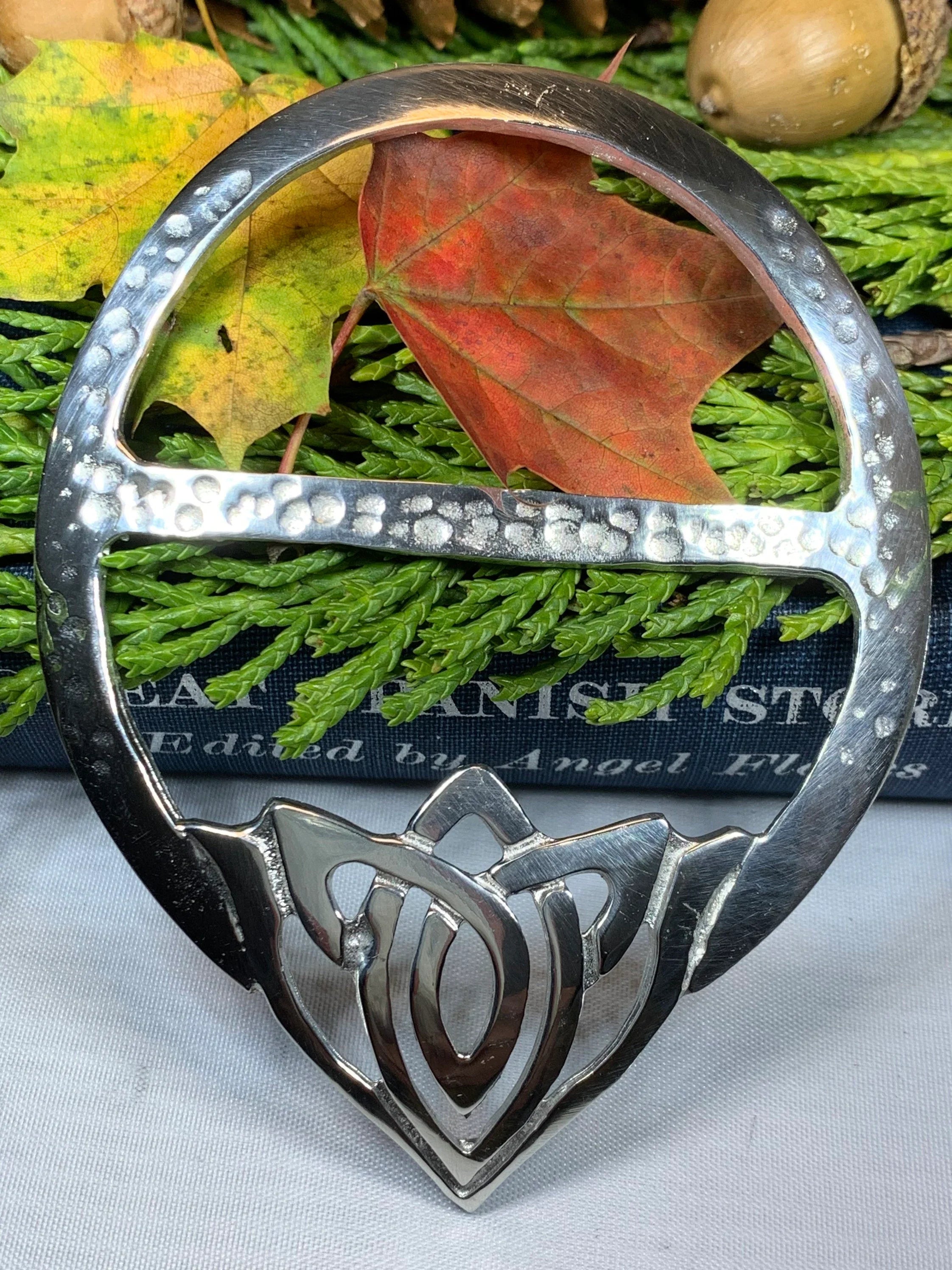Adaira Celtic Knot Scarf Ring - Handmade in Scotland